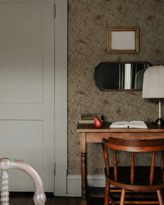 Blush Floral Subtle Wallpaper Inspiration