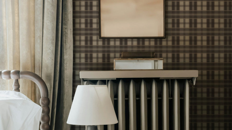 plaid wallpaper byHopeatHome
