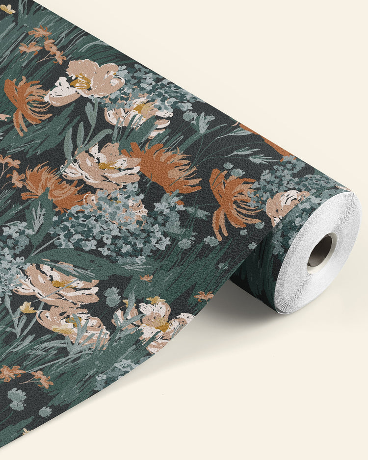 moody floral wallpaper ideas