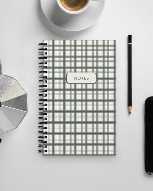 Gingham Plaid Notebook