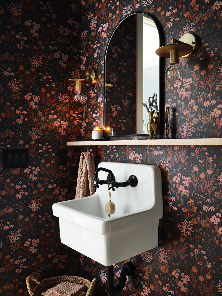Moody Wallpaper for Powder Room