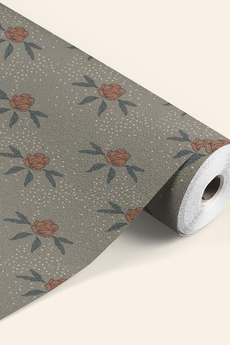 Green Floral Wallpaper