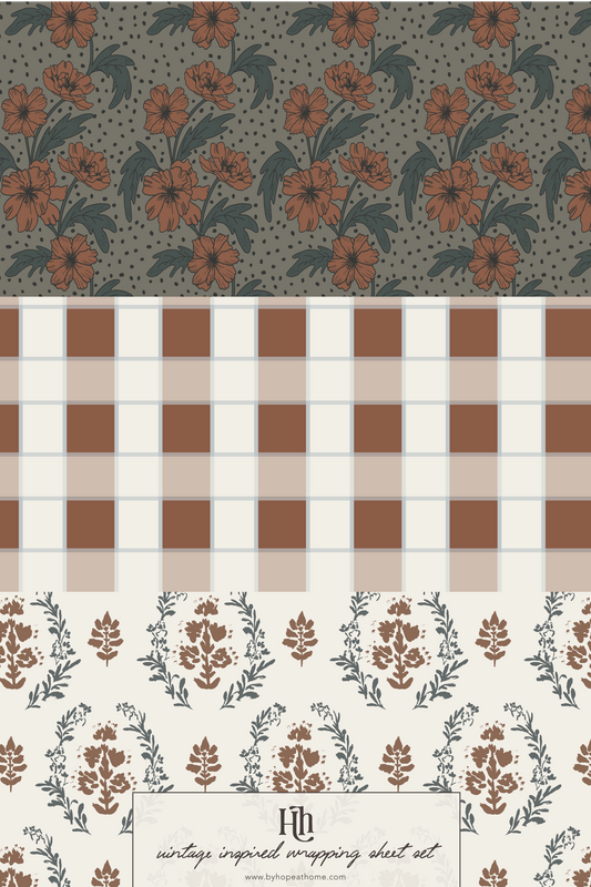 Vintage-Inspired Wrapping Sheets | The Curated Set | No. 01