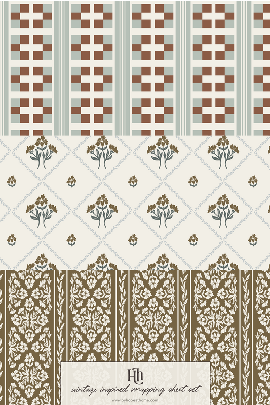 Vintage-Inspired Wrapping Sheets | The Curated Set | No. 04