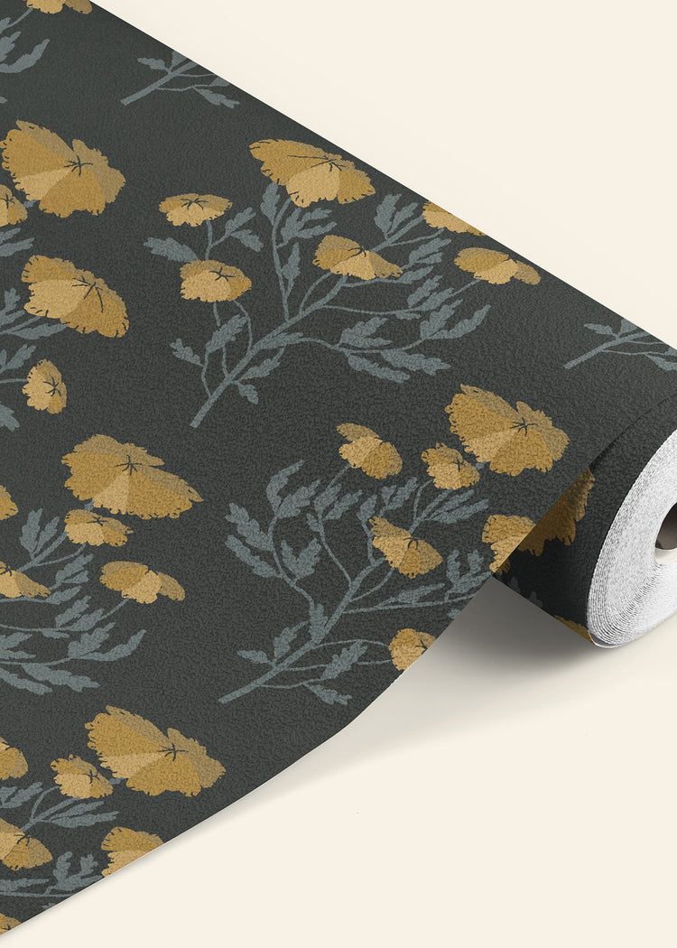 Large Moody Floral Wallpaper Rolls