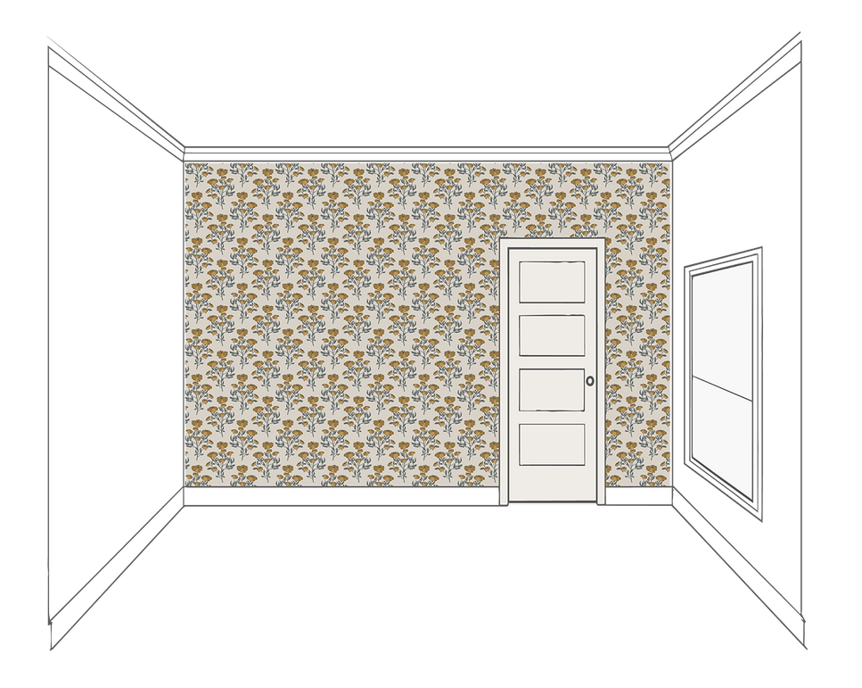 Vintage Floral Inspired Wallpaper byHopeatHome
