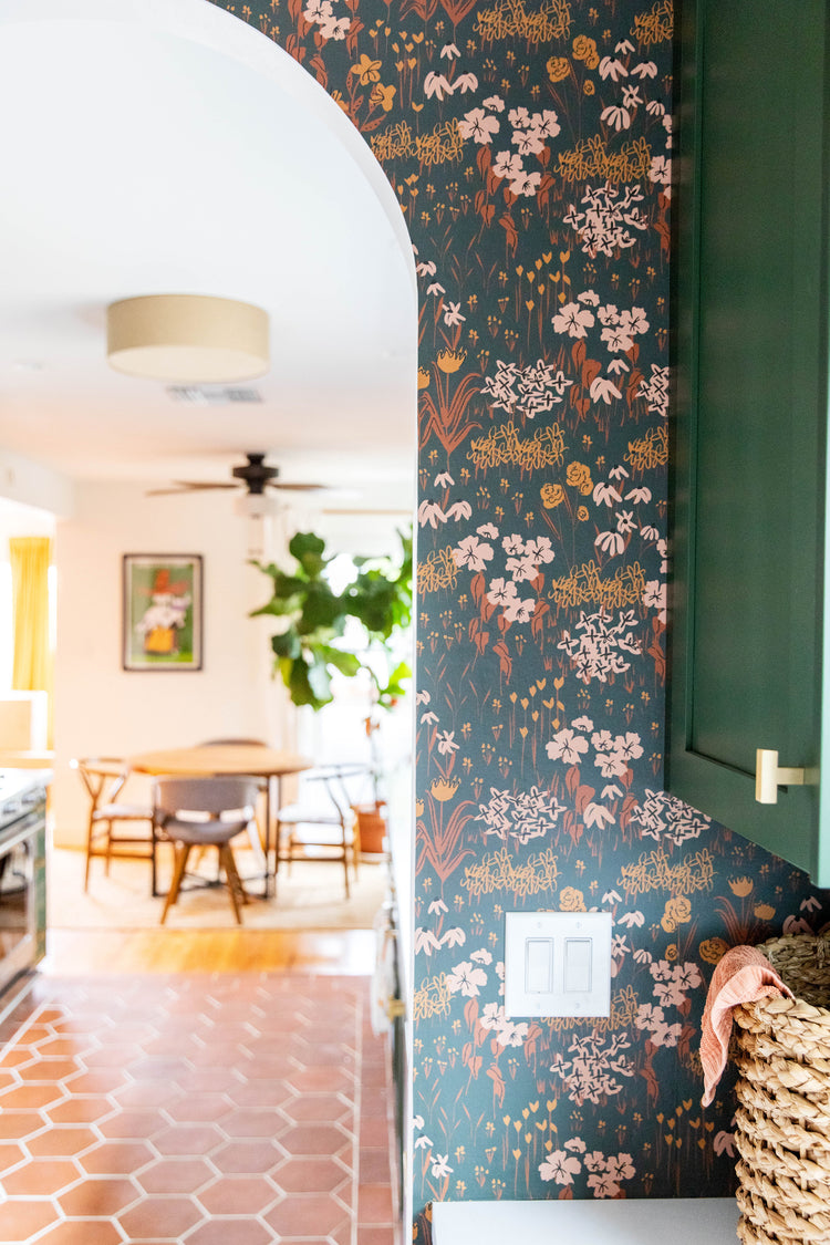 Roadside Picks Wallpaper, Floral Inspired Wallpaper byHopeatHome