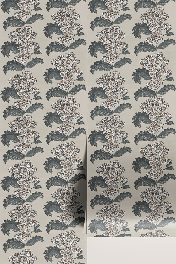 Hydrangeas in Oatmeal SAMPLE