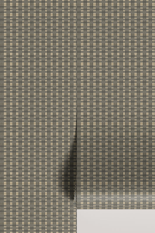 Painterly Gingham Wallpaper