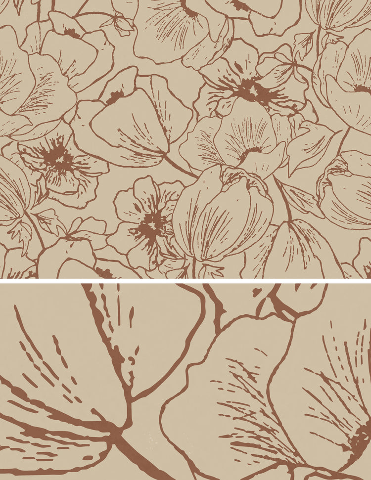 Blush Floral Wallpaper