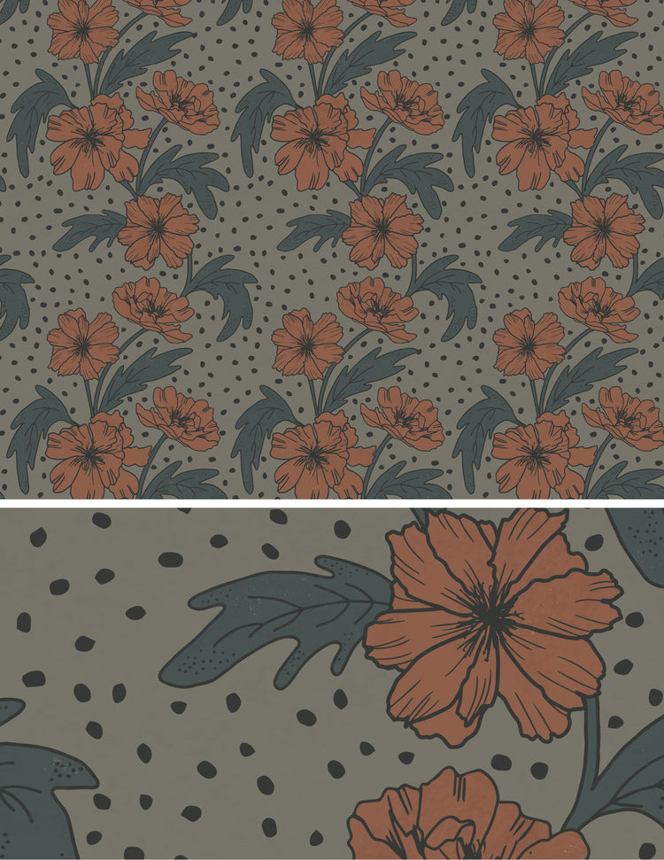 Vintage Floral Wallpaper