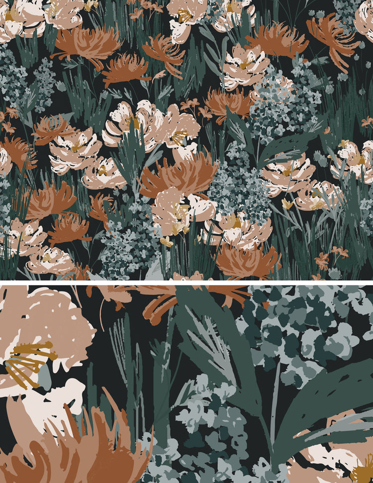 Moody Floral Wallpaper