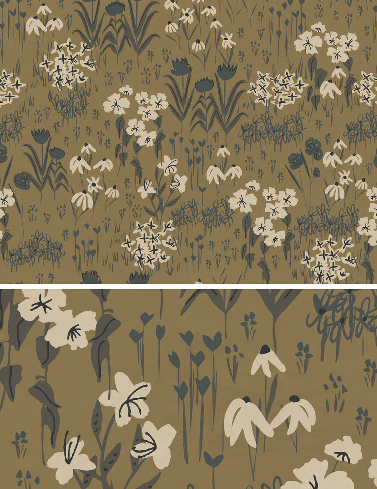 Yellow Floral Wallpaper