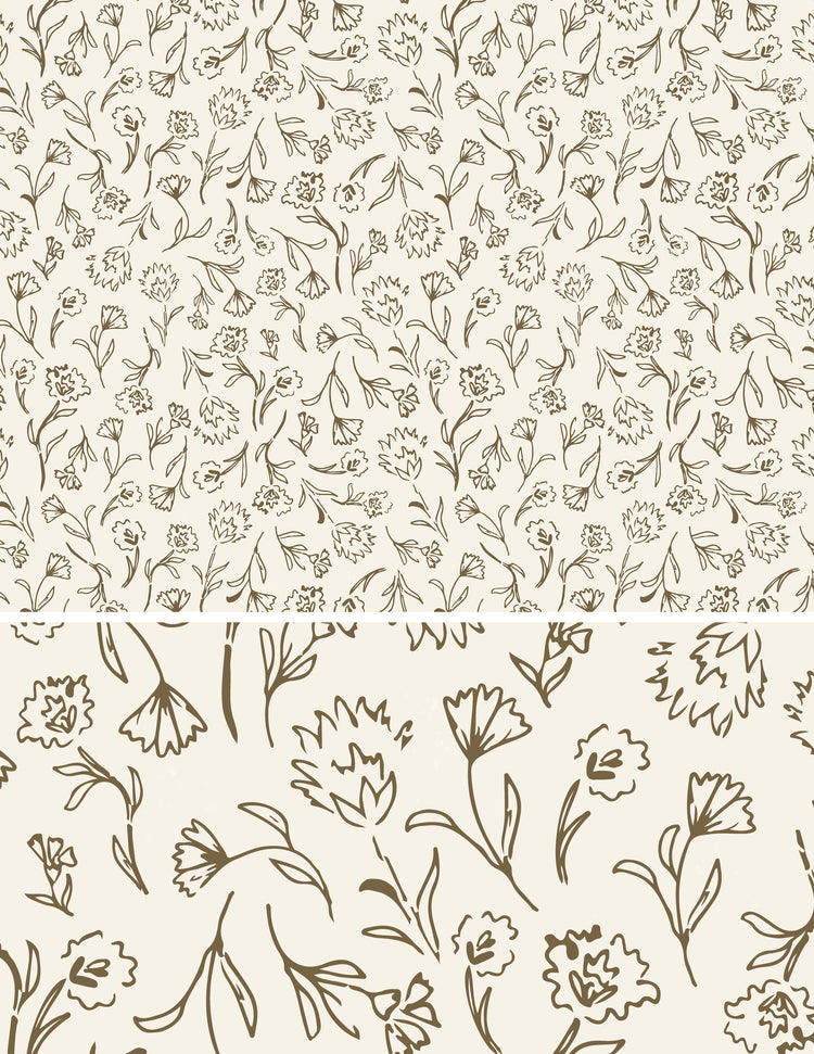 Subtle Floral Wallpaper for Walls