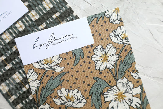 Vintage Inspired Peach Fabric by the Yard