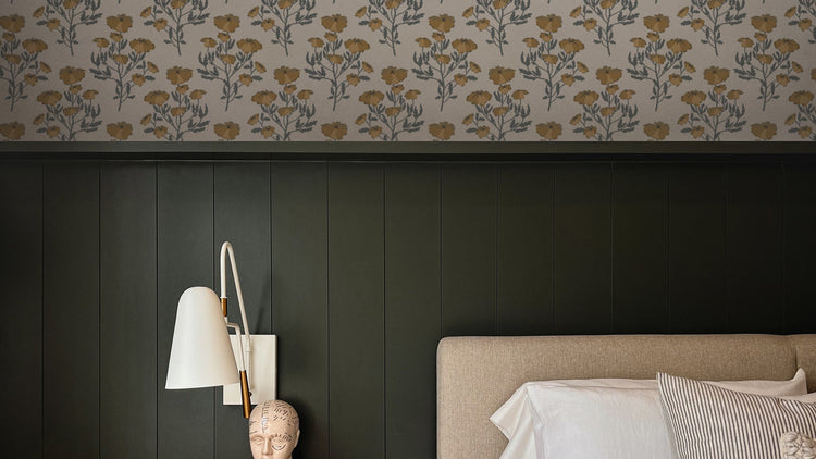 Vintage and Floral Inspired Wallpaper byHopeatHome