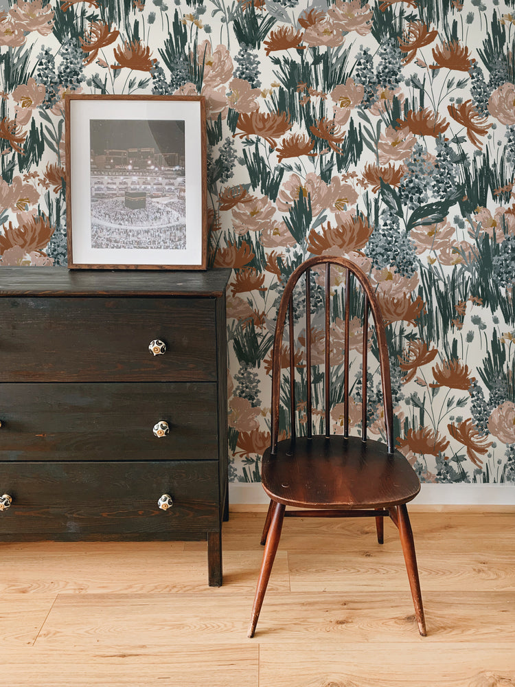 modern floral wallpaper