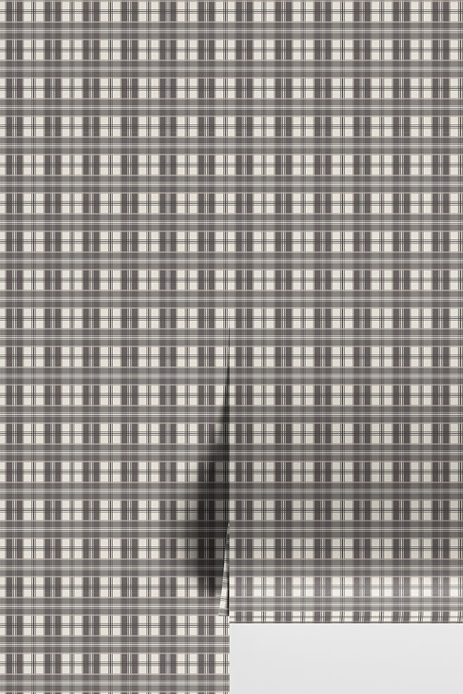 *NEW* Classic Plaid in Taupe SAMPLE
