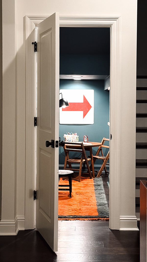 under the stairs reading nook