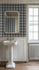blue wallpaper, plaid wallpaper, blue plaid wallpaper, vintage plaid wallpaper byHopeatHome