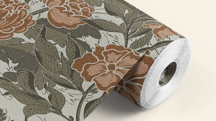 vintage floral wallpaper byHopeatHome