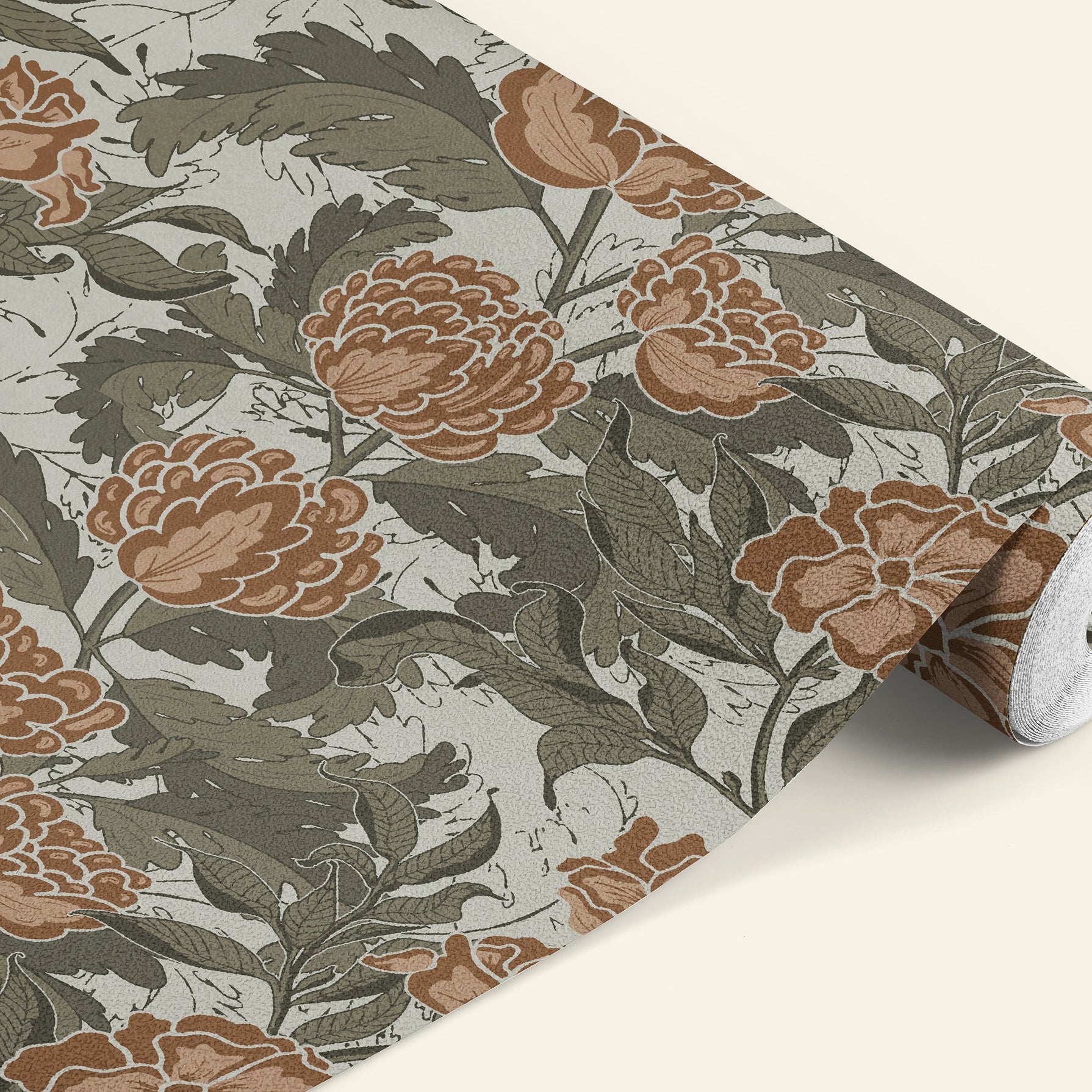 european-inspired, floral inspired wallpaper