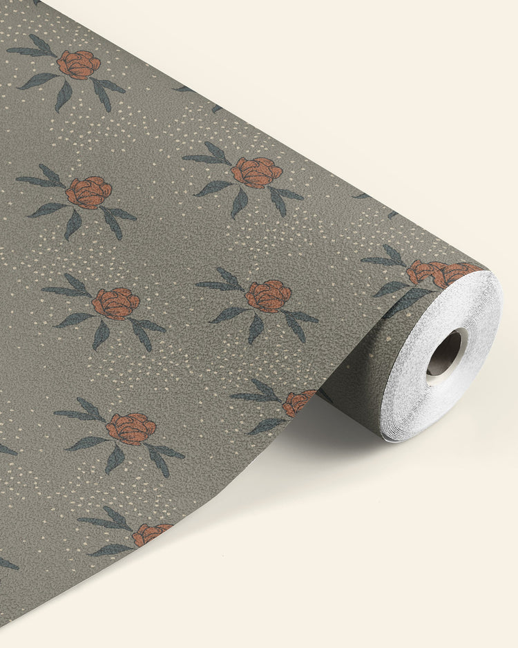 Green Floral Wallpaper