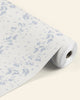 soft blue and white floral wallpaper