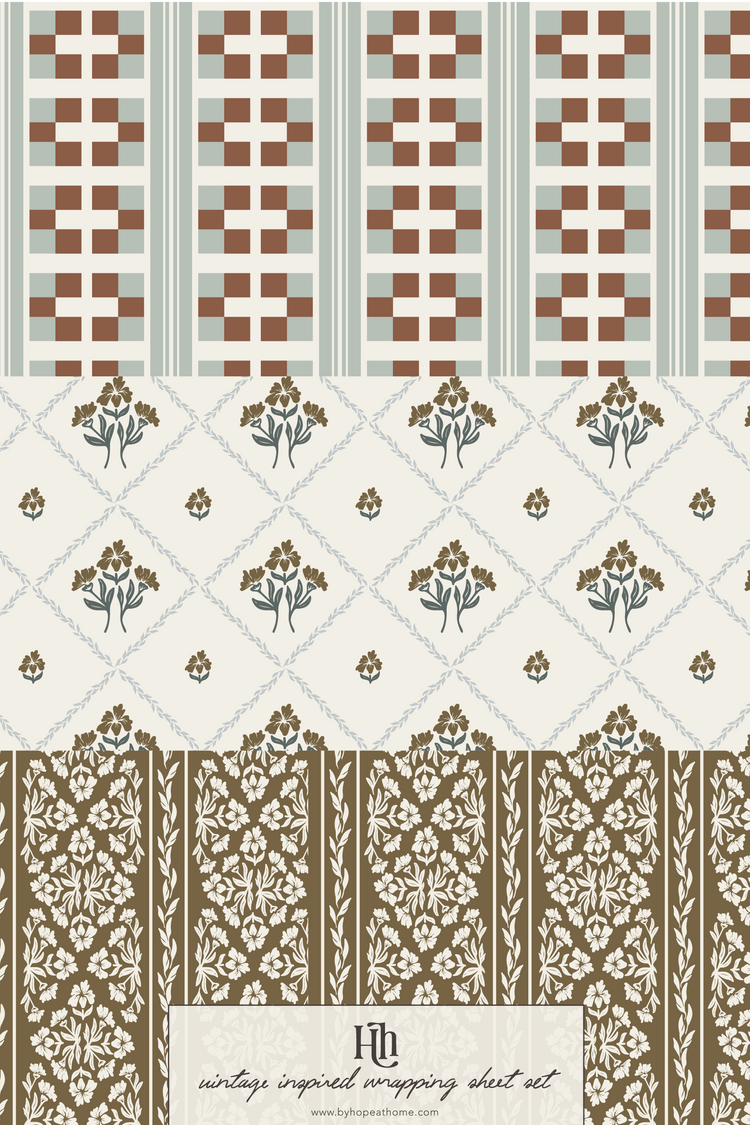Vintage-Inspired Wrapping Sheets | The Curated Set | No. 04