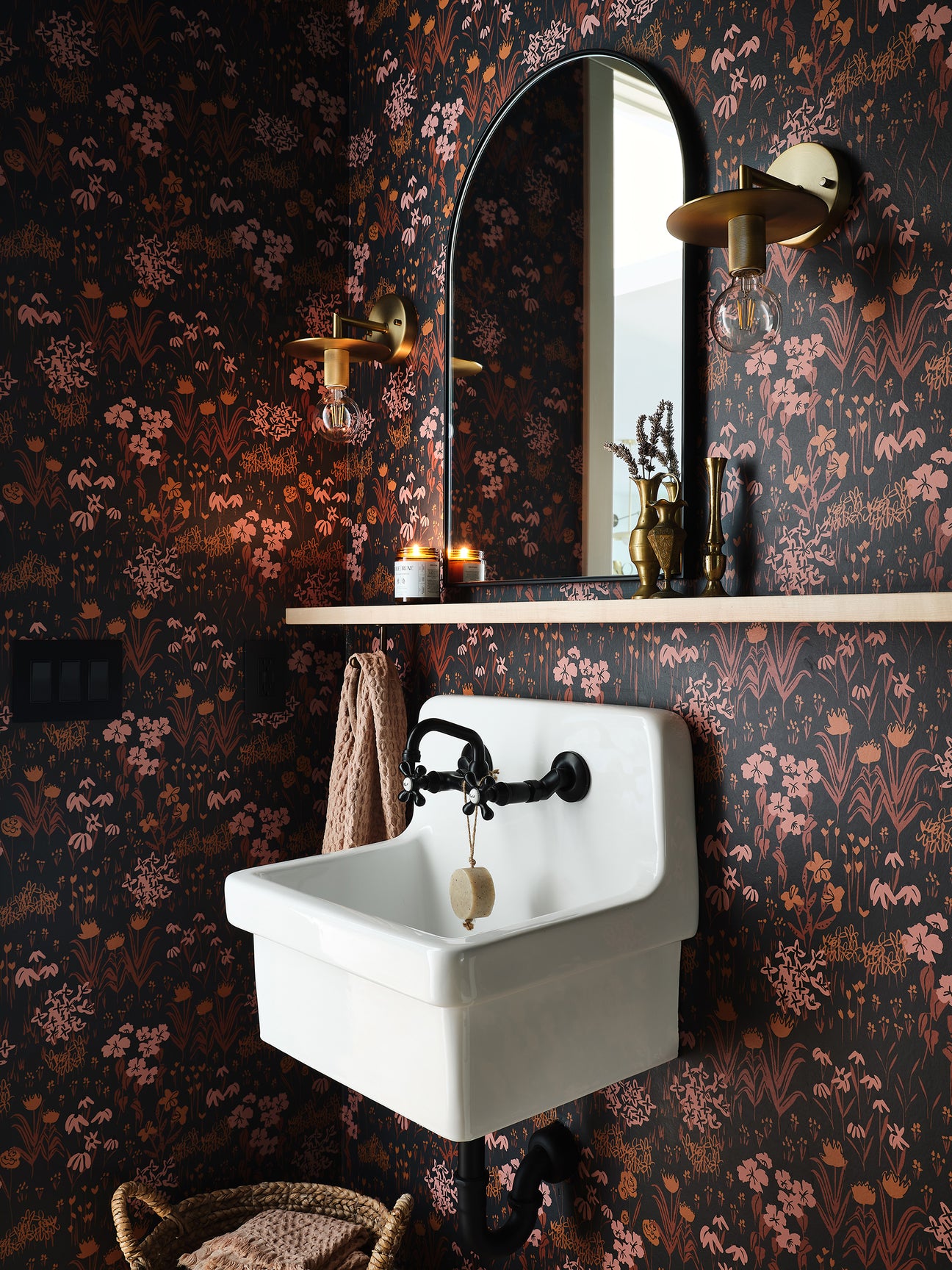 Moody Wallpaper for Powder Room