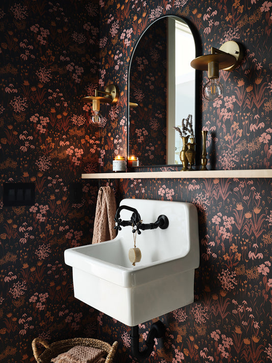 Moody Wallpaper for Powder Room