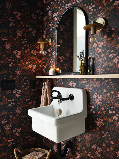 Moody Wallpaper for Powder Room