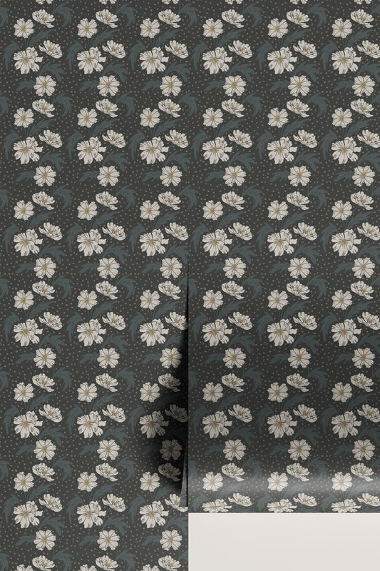 Azaleas in Charcoal SAMPLE