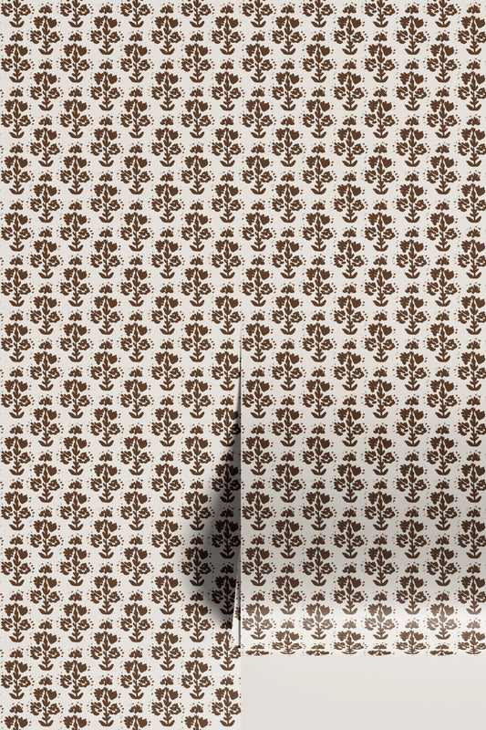 Block Print No. 01 in Rust SAMPLE