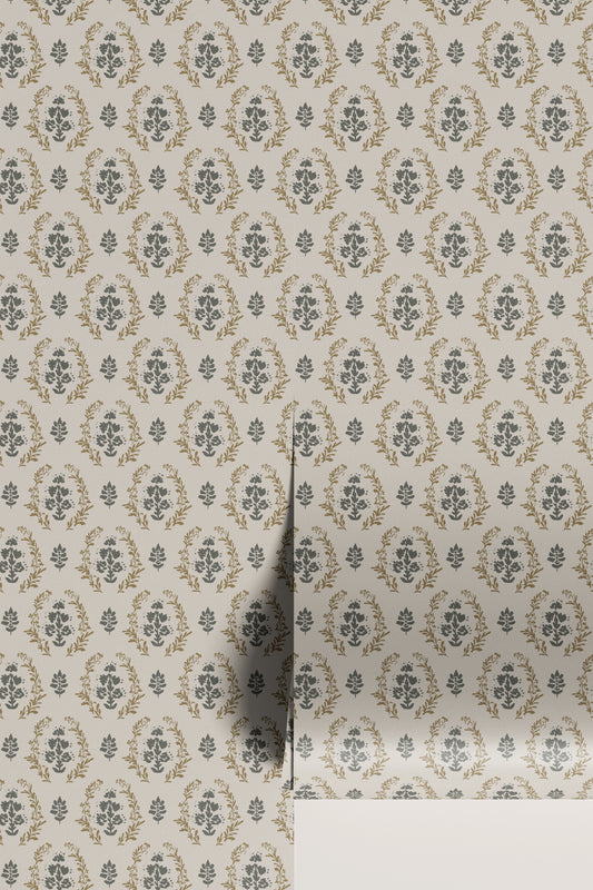 Block Print No. 02 in Goldenrod SAMPLE