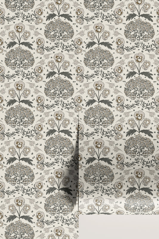 Pansies in Oatmeal SAMPLE