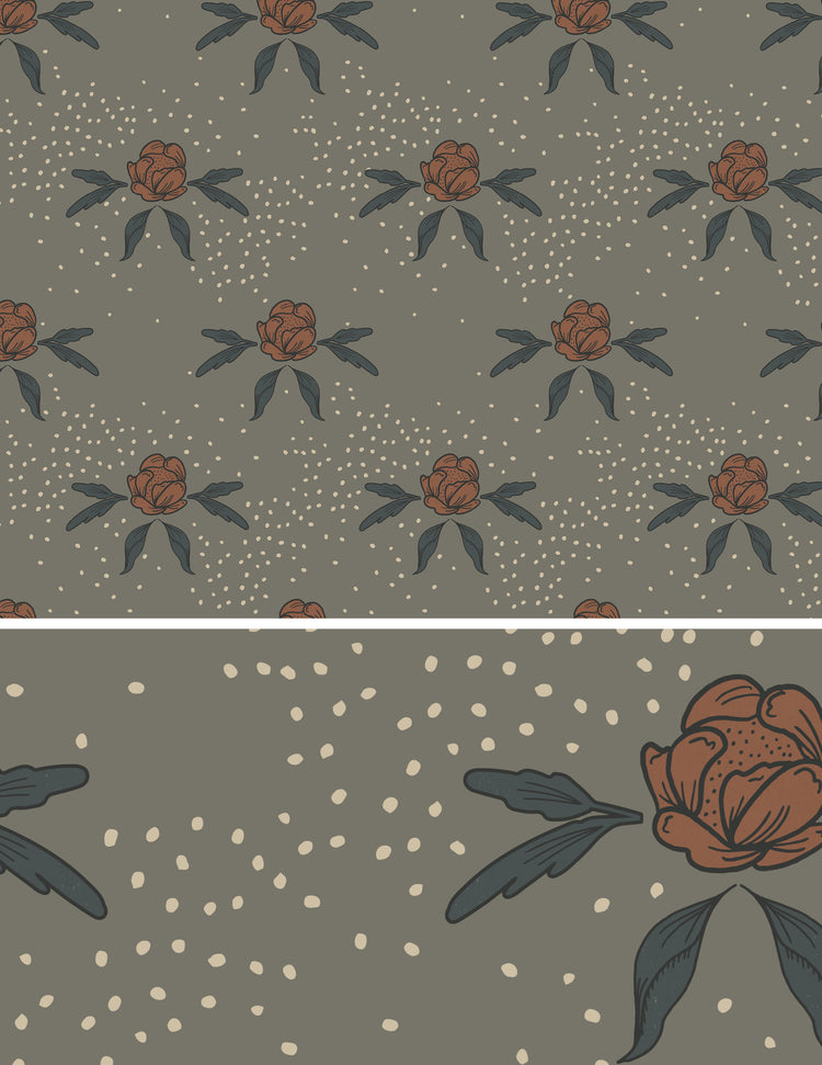 Vintage Floral Inspired Wallpaper