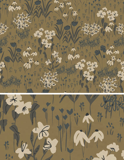 Yellow Floral Wallpaper