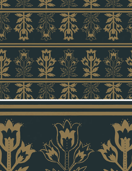 Floral Stripe Wallpaper for Walls