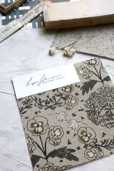 Botanical Inspired Fabric by the Yard