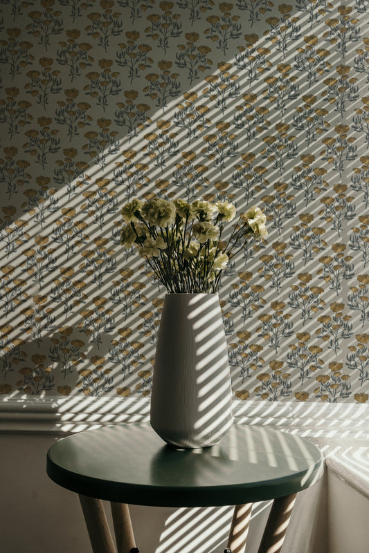 Vintage and Floral Inspired Wallpaper byHopeatHome