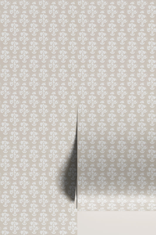 Block Print No. 01 in Oatmeal SAMPLE