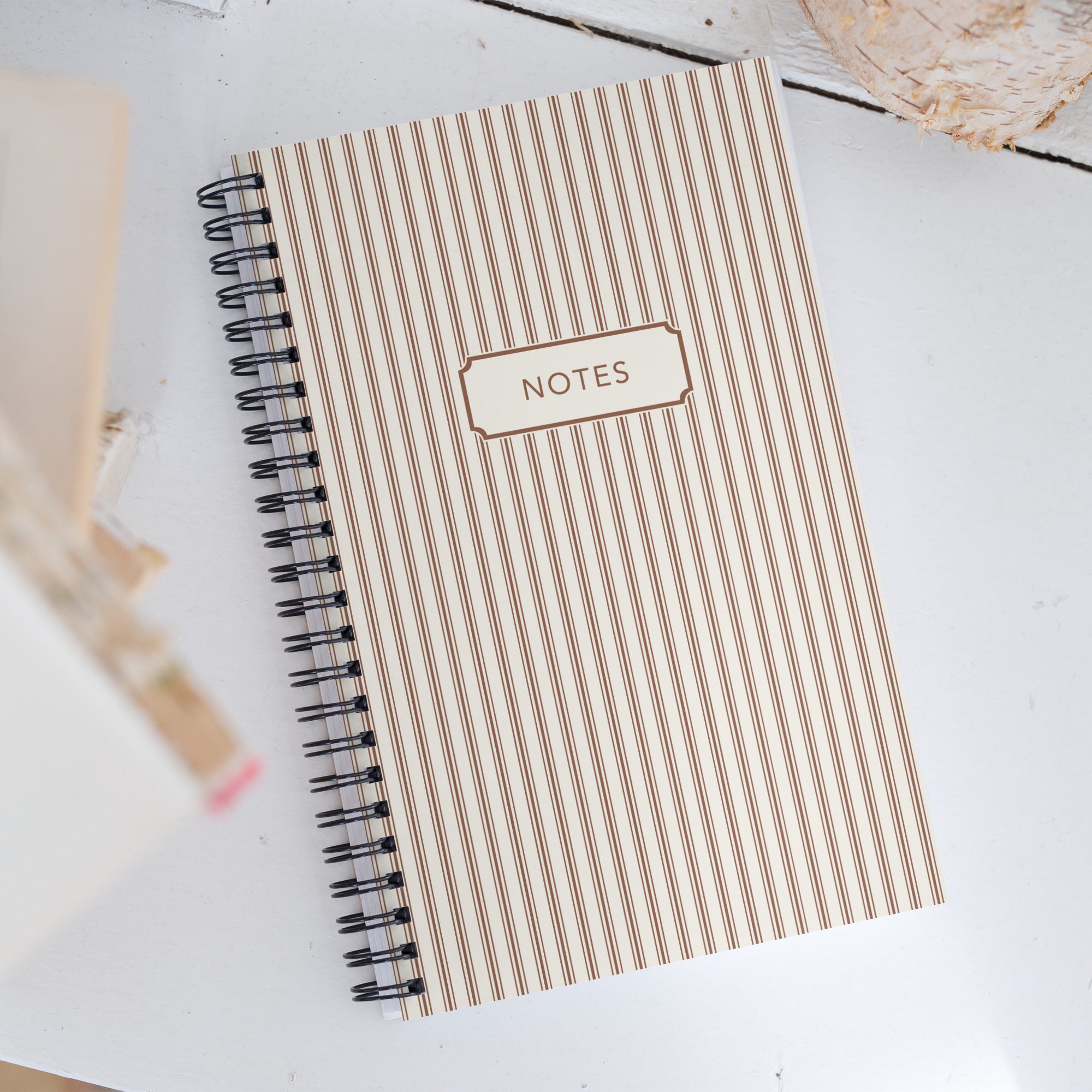 Vintage Ticking Notebook